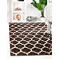 thumbnail image 3 of Unique Loom Trellis Lattice Design Area Rug 8' x 11' Rectangle Dark Brown/Beige, 3 of 10