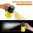 thumbnail image 2 of Oil Sprayer for Cooking, 6.8 OZ/ 200 ML Premium Oil Spray Bottle for Kitchen, Food-grade Olive Oil Sprayer, Portable Oil Mister for Air Fryer, kitchen, Outdoor BBQ and Camping (Black), 2 of 14