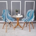 thumbnail image 3 of Stretch Shell Chair Covers,Printed Mid Century Modern Chair Slipcovers Non-slip Anti-Dust Removable Washable Soft Spandex Chair Protector Cover for Dining Room Living Room-1-C, 3 of 7