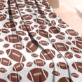 thumbnail image 3 of White Brown Footballs Pattern Blanket,Comfortable Soft Lamb Wool Throw Blanket,All Season,Warm Lightweight Blankets for Sofa Bed Couch Living Room Chair,60"x80", 3 of 4
