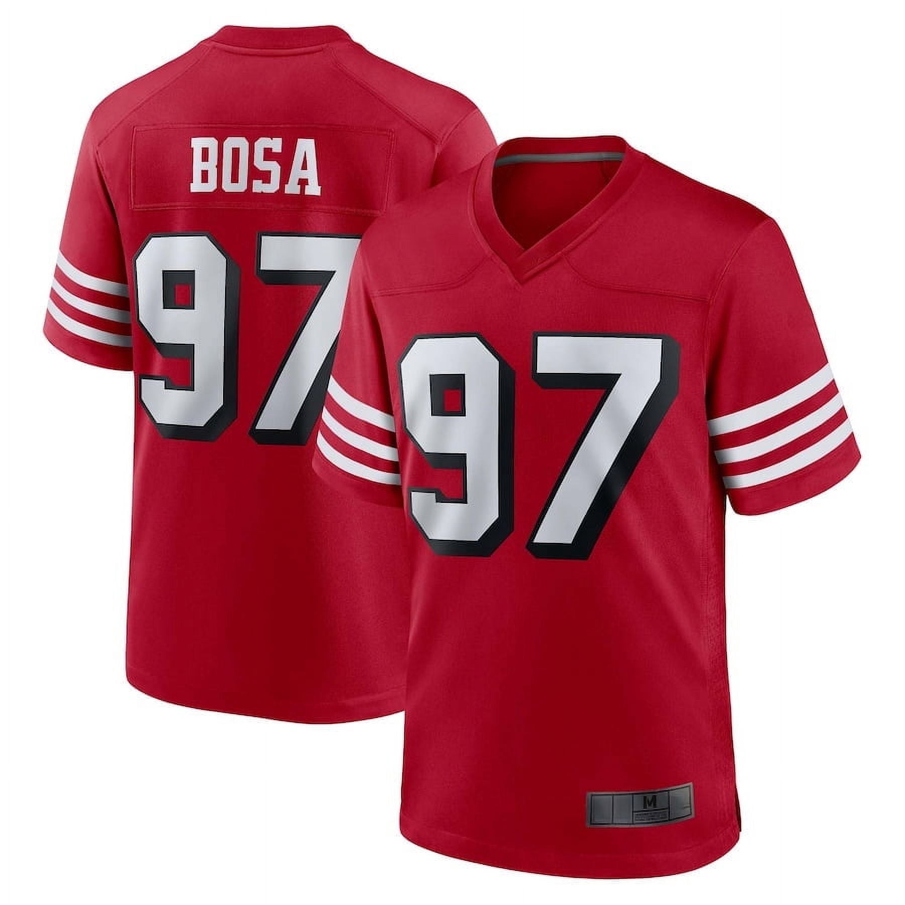 Youth San Francisco Bosa 97 Scarlet Stitched Alternate Game Player T-shirts, Small