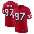 thumbnail image 1 of Youth San Francisco Bosa 97 Scarlet Stitched Alternate Game Player T-shirts, Small, 1 of 2