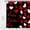 Noir Rouge Blanc, variante sur Rideau de Douche Saint-Valentin Rose Cœur Fond Noir Romantique Couple Doux Ensemble de Rideaux de Salle de Bain avec Crochets (70 Pouces L X 70 H)