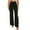 Black, variant on Wyobmus Bell Bottom Sweatpants for Women Elegant High Waisted Flared Pants Loose Fit Athletic Joggers With Pockets Black