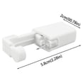 thumbnail image 2 of SUCS 4 Pack Self Ear Piercing Gun, Disposable Self Ear Piercing Gun Kit with Earring Studs Safety Ear Piercing Gun Kit Tool Stainless Steel(White- AB), 2 of 5
