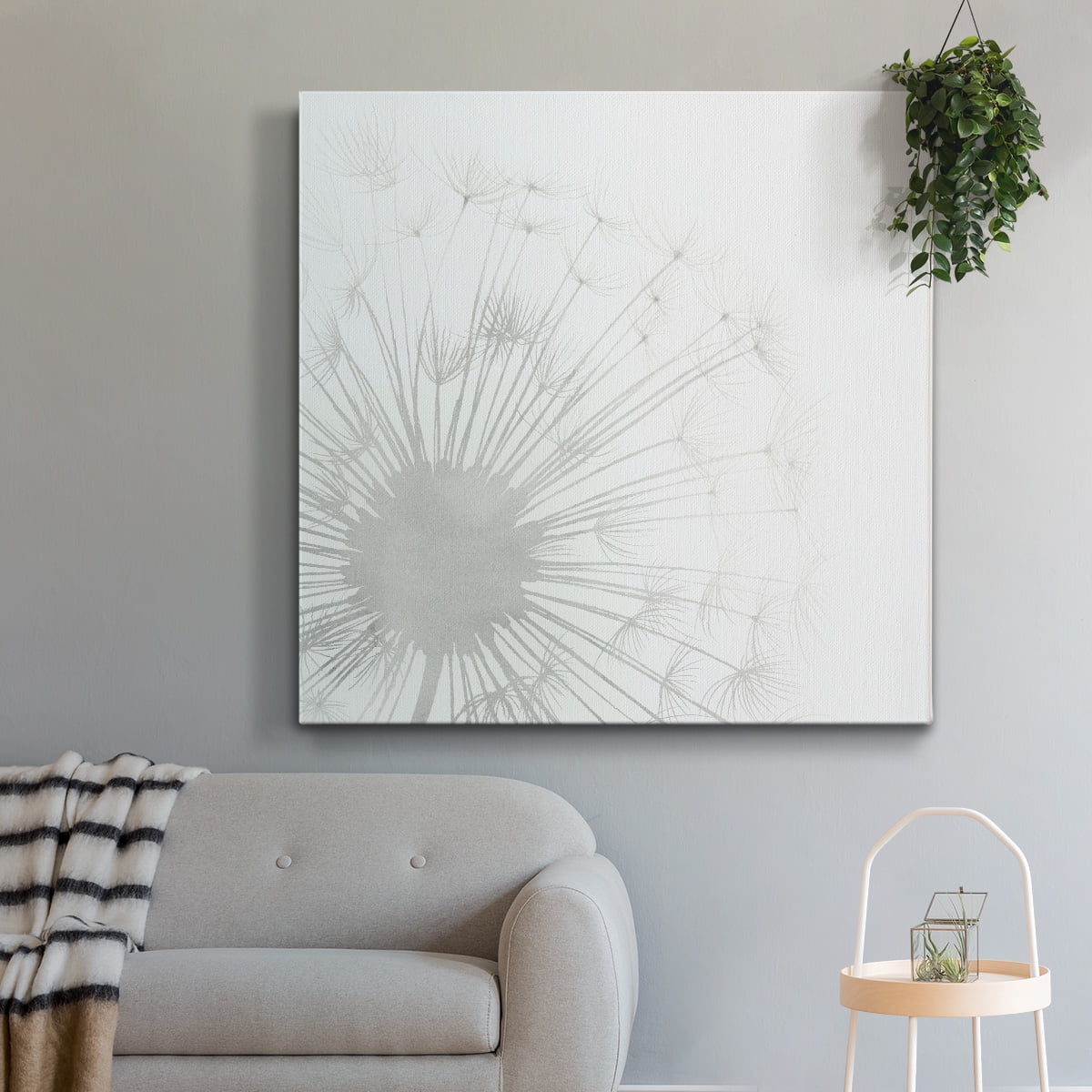 Wexford Home Dandelion Whisper I-Premium Gallery Wrapped Canvas, 10" x 10" - Ready to Hang