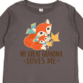 thumbnail image 4 of Inktastic My Great Grandma Loves Me Fox Boys or Girls Long Sleeve Toddler T-Shirt, 4 of 5