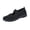 Black, variant on Orthopedic Shoes for Women Slip On Walking Shoes Lightweight Breathable Woven Loafers Memory Non Slip Flats Sneakers Dark Purple