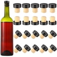 thumbnail image 2 of Corchos de vino en forma de T con tapa de plástico y tapón de madera, 2 of 8