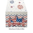 thumbnail image 4 of FEOLGEHLY 4th of July Decorations, Independence Day Home Decor, 4th Of July Table Runner Patriotic Red White Blue Star Table Runner Independence Day Holiday Kitchen Dining Table Decor, 4 of 6