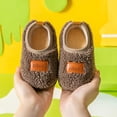 thumbnail image 4 of Eashery Baby Shoes Boys Girls Sneakers Lightweight Non-Slip Sneakers First Walkers Baby Boy Slip-On Sneakers Toddler Shoes (Brown,9), 4 of 5