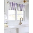 thumbnail image 3 of Valances for Windows Abstract Grey Rod Pocket Cafe Window Treatments Valance Curtains for Kitchen Bathroom Laundry Basement Windows 56"x16", 3 of 9