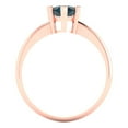 thumbnail image 4 of 1.5 ct Pear Cut Natural London Blue Topaz Solitaire 18K Rose Gold Womens Engagement Ring, 4 of 5