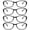 Black, variant on 4 Pairs Ladies Blue Light Blocking Reading Glasses Red Readers for Reading Paper work