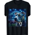 thumbnail image 1 of [Painting | Pitbull Dog] Christmas Unisex Painting Pitbull Dog T-Shirt | All-Season Tees, Casual Sporty Tee, Summer Gifts, 1 of 6