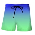 thumbnail image 2 of Casual Shorts for Men 2026 Summer Lightweight Relaxed Fit Elastic Waist Gradient Color Beach Shorts with Pockets, 2 of 3