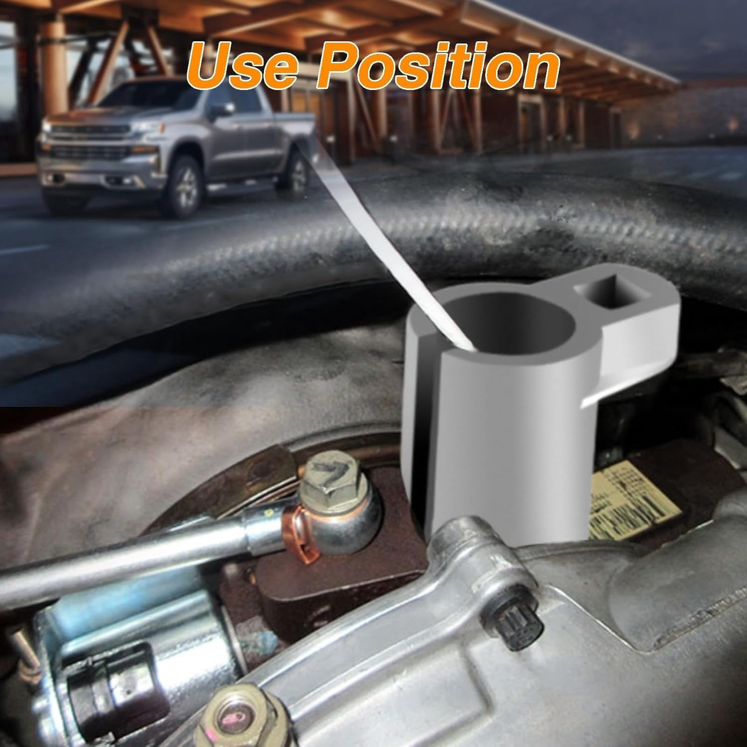 Upgrade Stainless Steel Turbo Vane Position Sensor Socket Tool Compatible with Chevrolet GMC Silverado Sierra 2500 3500 HD 6.6L & Duramax Diesel LLY LBZ LMM LML Isuzu F Series Diesel Engines 2004-UP