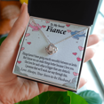 thumbnail image 3 of À Ma Fiancée Love Plus Grand Que n'Importe Quel Obstacle Infini Noeud Collier Message Carte, 3 of 7