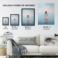 thumbnail image 4 of Mindfulness Meditation Sea View Minimalist Serenity Art Print Framed Poster Wall Decor 12x16 inch, 4 of 5