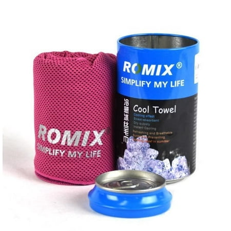 Romix Cool Towel for Sport Towel for Instant Cooling Relief - (Best Rated Cooling Towel)