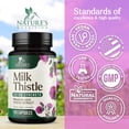 thumbnail image 5 of Milk Thistle Extract - Liver Cleanse Detox & Repair Formula - Natural Milk Thistle with Silymarin Marianum & Dandelion Extract - Natural Herbal Liver Health Supplement - Made in USA - 120 Capsules, 5 of 10