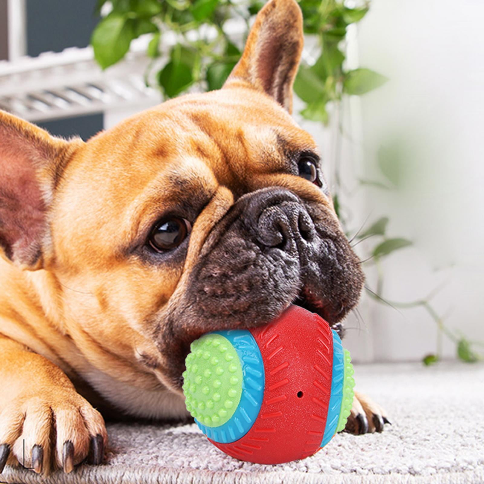 Dog Interactive Toy Ball Relieve Boredom Cleans Teeth Funny Pet Elastic Ball Pet Toy For Pet For Play