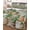 Beige, variant on Twin Quilt Bedding Set, Green Cactus Reversible Summer Quilt 3 Pieces, Summer Watercolor Botanical Wooden Grain Lightweight Bedspreads Coverlets with 2 Pillow Shams for All Seasons