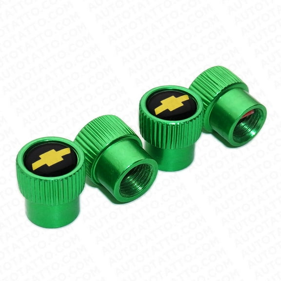 4pcs Universal Fit Chevrolet Car Wheels Tire Air Valve Caps Stem Dust Cover