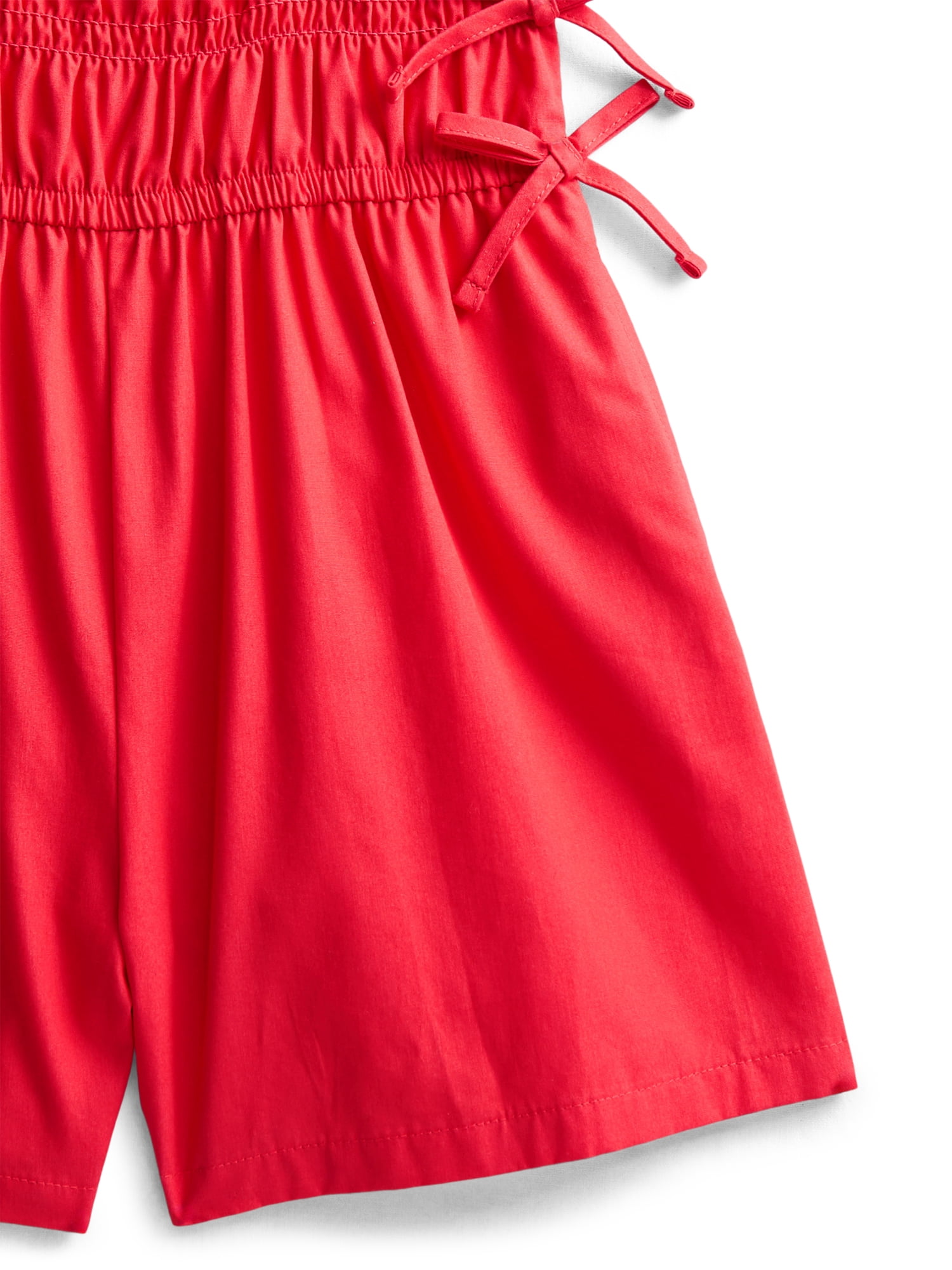 Wonder Nation Girls Elastic Waist Romper, Sizes 4-18 & Plus