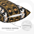 thumbnail image 3 of Cauagu traditional Elephant Print Pillow Covers with Envelope Closure,1PC Pillow Cases Decorative Pillow Case for Bed & Couch, Pillows Not Included-14"x20", 3 of 6