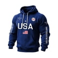 thumbnail image 3 of Mens 250 Anniversary Usa Shirt 250 Years American Hoodie 250 Anniversary Usa Sweatshirts American Flag Plus Size Pullover, 3 of 4