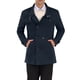 thumbnail image 1 of Abrigo de invierno para hombres Inspire Chic, abrigo de guisante de doble botonadura con cuello alto, talla XL, azul marino, 1 of 6