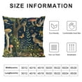 thumbnail image 6 of JRXY  Rustic Forest Throw Pillow Case Dark Woodland Wild Animals Pillow Covers Decorative Animal Plants Farmhouse Cushion Case for Home Sofa Couch Office Decoration,Set of 2 White, 6 of 6