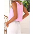 thumbnail image 6 of Women'S Crop Tank Tops Spring Summer Sleeveless V Neck Cropped Casual Beach Tops Shirts Pink M, 6 of 7