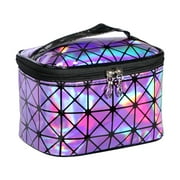 Angle View: TSV Women Multifunction Travel Cosmetic Bag Makeup Oil Case Pouch Jewelry Organizer
