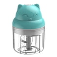 thumbnail image 4 of Picadora de Ajo USB Eléctrica Inalámbrica Picadora de Ajo Molinillo de Jengibre Recargable Portátil, 250ML, Azul Eigraketly HA003928-05B, 4 of 7