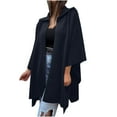 thumbnail image 2 of Women's Solid Color Long Sleeve Lapel Cardigan Top Jacket Casual Outerwear​​, 2 of 6