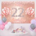 thumbnail image 4 of Fondo De Cartel De Feliz Cumpleaños Número 22 - 22 Suministros De Decoración Para Fiesta De Cumpleaños Para Mujeres O Hombres - Oro Rosa 4 X 6 Pies, 4 of 5