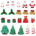 thumbnail image 2 of Arborister 23pcs Christmas Miniature Figurines Resin Figurines Xmas Party Favors Gifts Random Style, 2 of 10