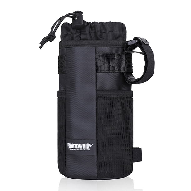 Advancent Bolsa para vástago de bicicleta de montaña Rhinowalk con bolsillo de malla para botella de agua, bolsa de almacenamiento para Ciclismo