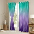 thumbnail image 3 of YST Ombre Curtains & Drapes Teal Green Purple Blackout Curtains 38"Wx54"L Abstract Gradient Geometric Window Curtains Modern Striped Window Treatments 2 Panels Aesthetics Room Decor, 3 of 6