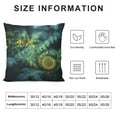 thumbnail image 5 of GOSMITH Mushroom Pillow Cover Lovely Cartoon Jungle Wild Plants Pillow Case for Kids Teens Adults Glitter Stars Outdoor Leaves Rustic Style Cushion Cover for Office Bed Chairs, 5 of 5