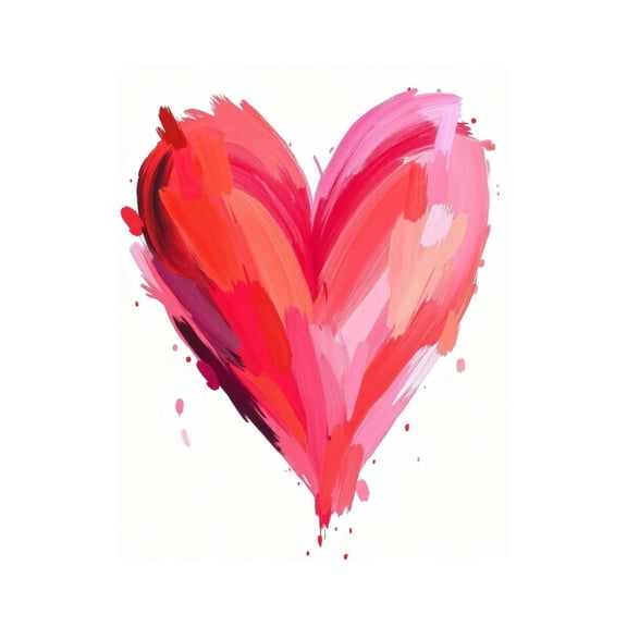 Paint By Numbers Kit for Adults Beginner - DIY Abstract Heart Paint Strokes Art Canvas Painting Kits for Adults, Frameless Paint By Number for Adults for Home Wall Decor 16x20 Inch