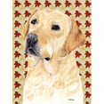 thumbnail image 1 of Carolines Treasures SC9216GF 15 x 15 In. Labrador Yellow Fall Leaves Portrait Flag- Garden Size, 1 of 3