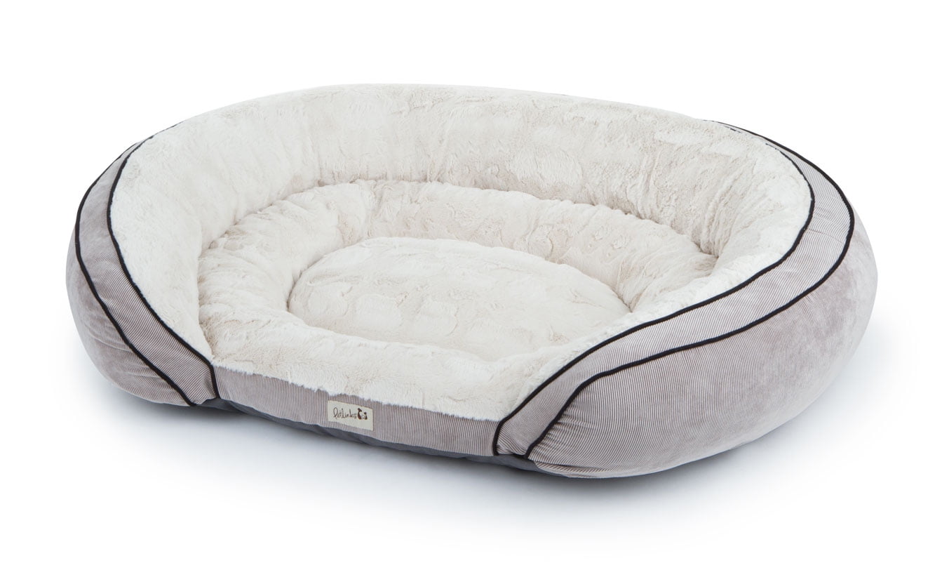 Petlinks Supreme Soother 42x30x10 Pet Bed, Large, Gray