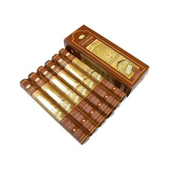 Hem Precious Chandan Incense Sticks, Sandal, 120-Count (Pack of 4)
