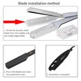 thumbnail image 3 of FACEGA Straight Razor for Men – Antique Black Folding Design,Stainless Steel Barbershop Quality Shaving Kit with Precision Blades & Holder, 3 of 4