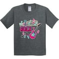thumbnail image 3 of Inktastic I Rock with Guitar Microphone and Music Notes Youth T-Shirt, 3 of 5