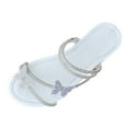 thumbnail image 1 of women's summer sandals Womens Fashion Casual Versatile Rhinestone Open Toe Thick Bottom Spring And Summer Fashion Beach Sandals, 1 of 9