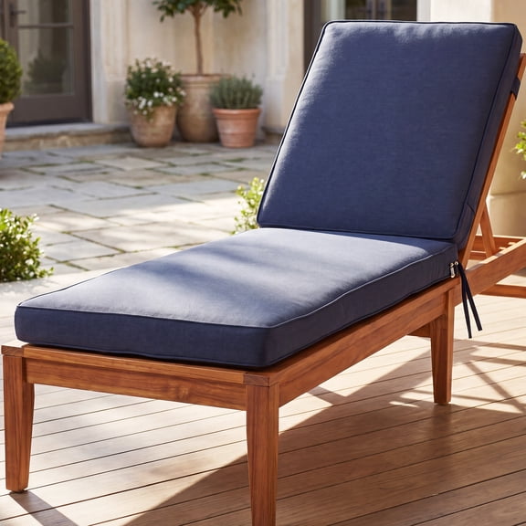 YEERSWAG 80x26x3 Inch Outdoor Patio Chair Cushion Recliner Cushion Chaise Lounge Cushion Non Slip Waterproof Beach Garden Furniture Cushion with Ties